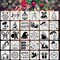 30PCS Christmas Stencils - 3x3 Inch Small Stencils for Painting on Wood(Christmas)3"L x 3"W